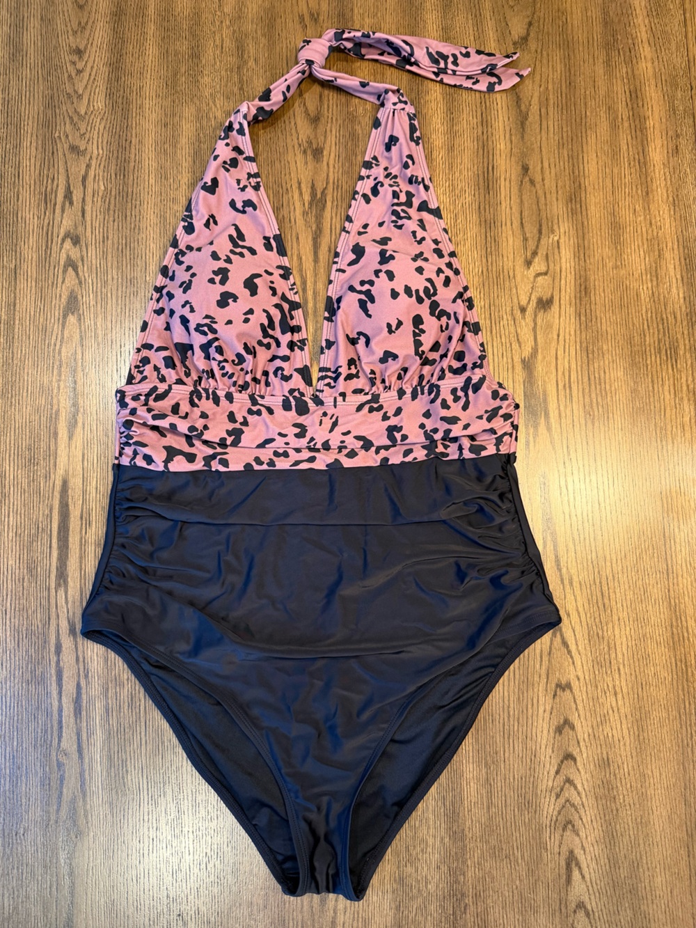 Cupshe Leopard Print Plunge Control One-Piece Swimsuit - Size L
